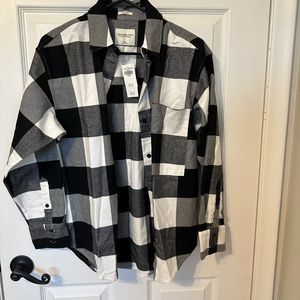 NWT Abercrombie oversize flannel shirt